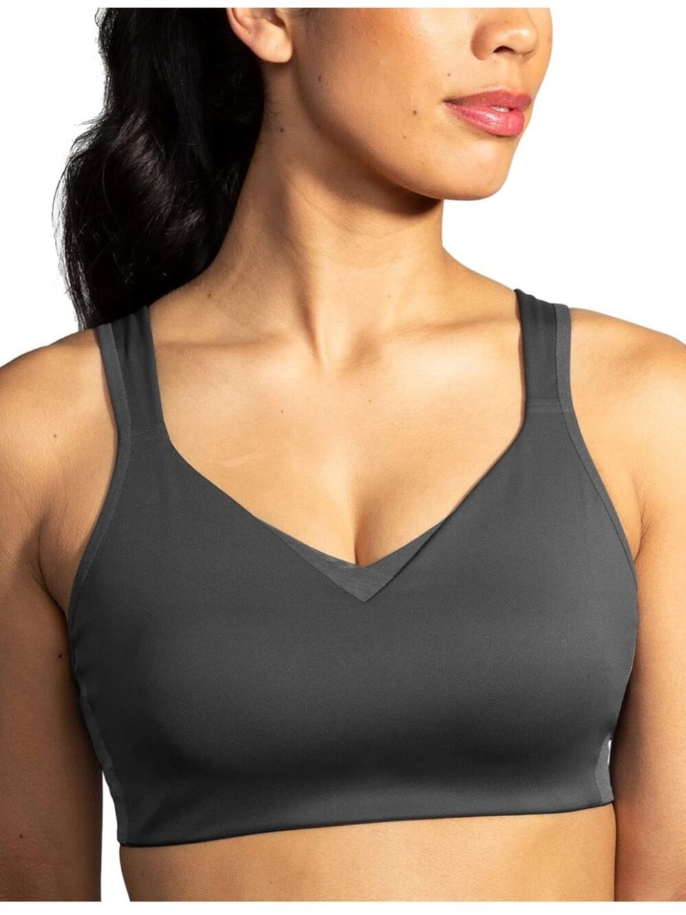 NEW Brooks Convertible Sports Bra in Asphalt - Size 40C